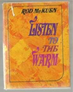 Rod McKuen LISTEN TO THE WARM 1st pr pocket edition  