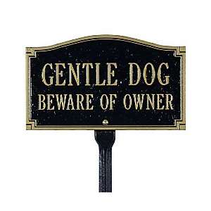   Gentle Dog, Beware Owner Plaque   Improvements