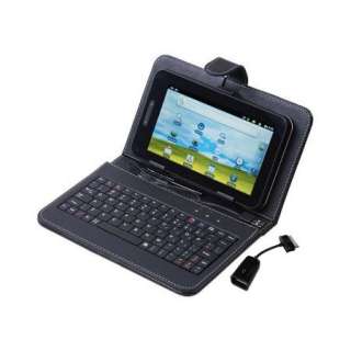 Leather Cover USB Keyboard Stand Case 7 Samsung Galaxy Tab P6200 