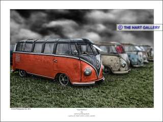   Volkswagen Split Splitty Screen Samba Camper Van Picture Print Picture