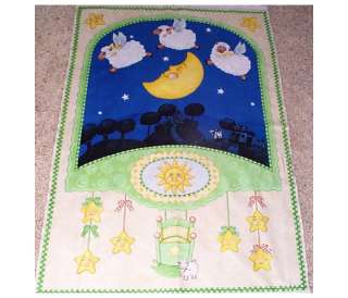 Counting Sheep Baby Olivia Audi SSI Quilt Panel Fabric  