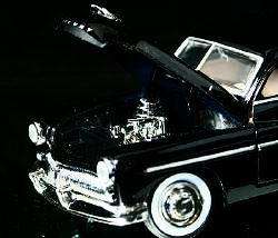 1949 Mercury Coupe MOTORMAX Diecast 1:24 Scale Black  