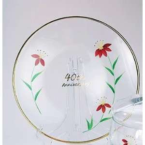  Fenton Art Glass 40th Anniversary Plate