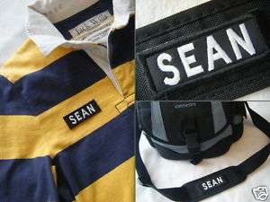 SEAN Sew Iron on Name Tag Label Cloth Bag Badge Patch  