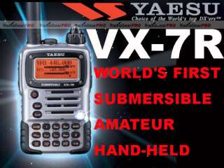 New YAESU VX 7R TRI BAND HAM RADIO TRANSCEIVER VX7R  