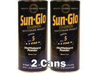 Sun Glo #5 Star Shuffleboa​rd Table Powder Wax (2 Cans)  