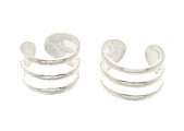 Sterling Silver Triple Ring Ear Cuffs C170  