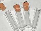 Glass bottles vials charms tube cork finding pendant  