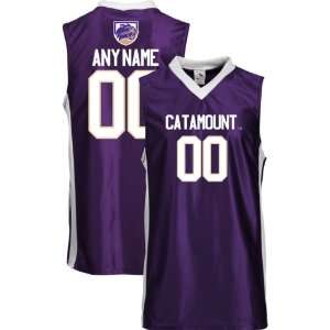   Carolina Catamounts Personalized Replica Basketball Jersey   Purple