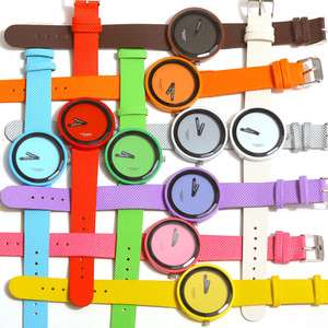 Candy Color Colorful Jelly sports Quartz fashion Wrist Watch Woman Men 