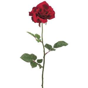   Large Single Red Rose Silk Flower Sprays 27