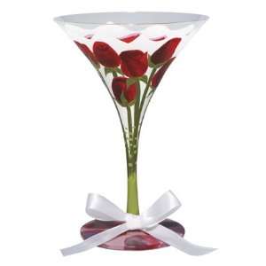  Red Rose Martini Glass by Lolita