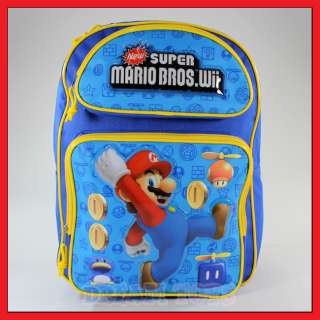 16 Super Mario Bros Coin Backpack   Book Bag Boys Game  