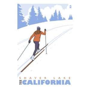  Cross Country Skier, Shaver Lake, California Giclee Poster 