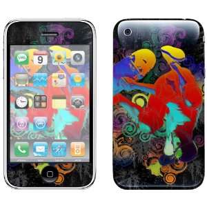   Protective Skin for iPhone 3G   Swirl Skate Cell Phones & Accessories