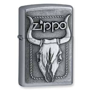  Zippo Bull Skull Street Chrome Lighter Jewelry