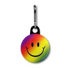   : Rainbow SMILEY FACE Funny 1 inch Zipper Pull Charm: Everything Else
