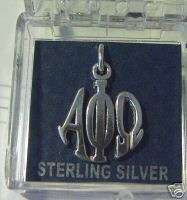 Sterling Silver Greek Fraternity Alpha Phi Omega Charm!  