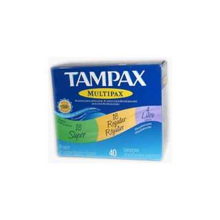  Tampax Tampons, Multipax Flushable Applicator Regular/S 