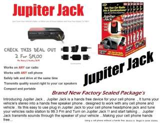 Jupiter Jack ,Hands Free Cell Phone Device 2 for $14.00  