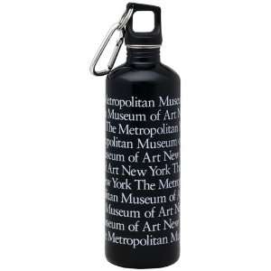   Metropolitan Museum of Art Logo Water Bottle Black 