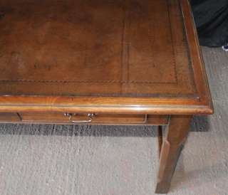 Walnut Regency Writing Desk Table Leather Top  