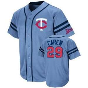   Twins Rod Carew Wind Up Throwback Jersey   Large