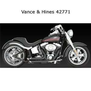 Vance & Hines 47221 ShortShots Stagggered Exhaust For Harley Davidson