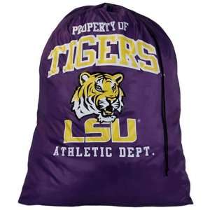    LSU Tigers Purple Drawstring Laundry Bag: Sports & Outdoors