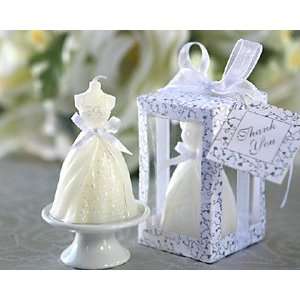  Wedding Gown Candle in Designer Window Shop Gift Box 