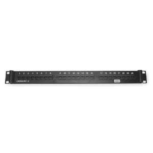  HUBBELL PREMISE WIRING P6E24U Patch Panel,24 Ports,T568 
