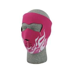  Headgear Pink Flames Womens Full Face Mask Street Motorcycle Helmet 